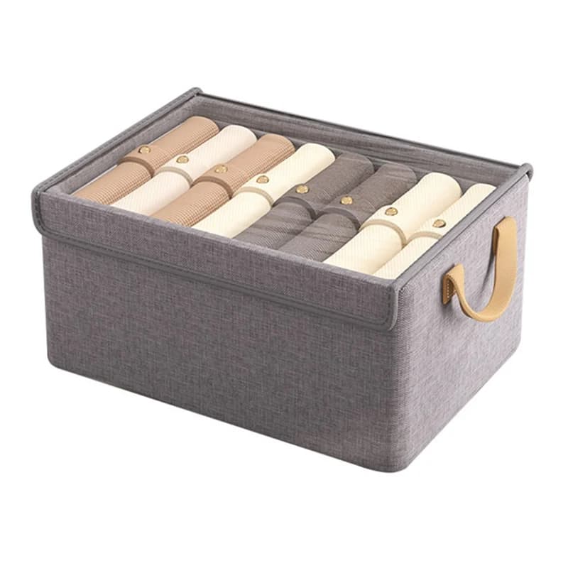 Vikbar förvaringsbox med lock